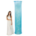 Light Blue Fabric Column Party Light 3 pc. M37213