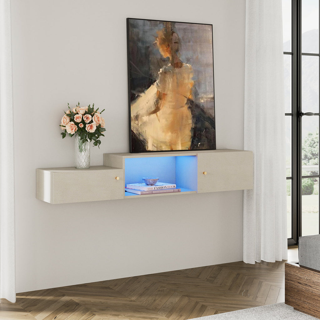 Wall Mounted TV Stand with Charging Station G2976