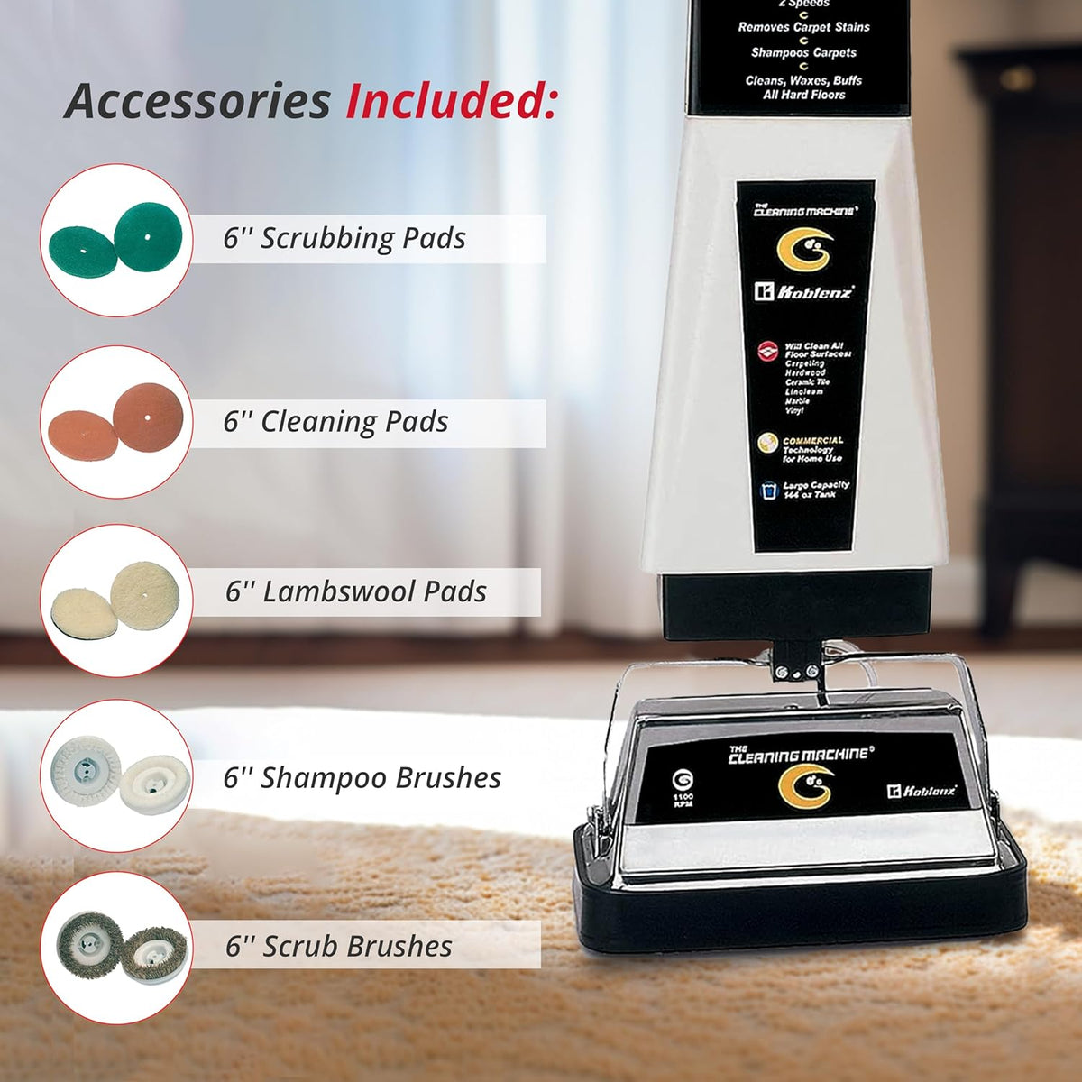 Commercial Floor and Carpet Shampoo Polisher D5646