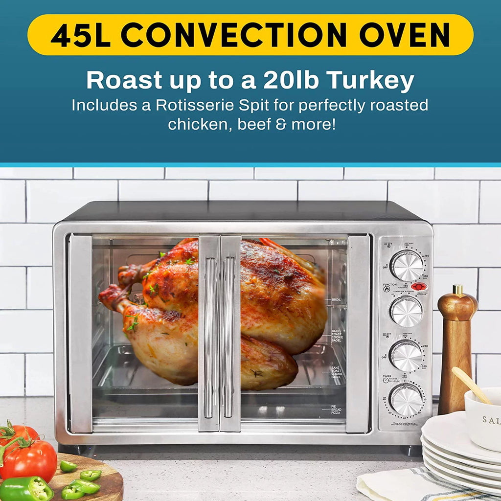 18-Slice Countertop Convection Oven with 4-Control Knobs Stainless Steel X982731