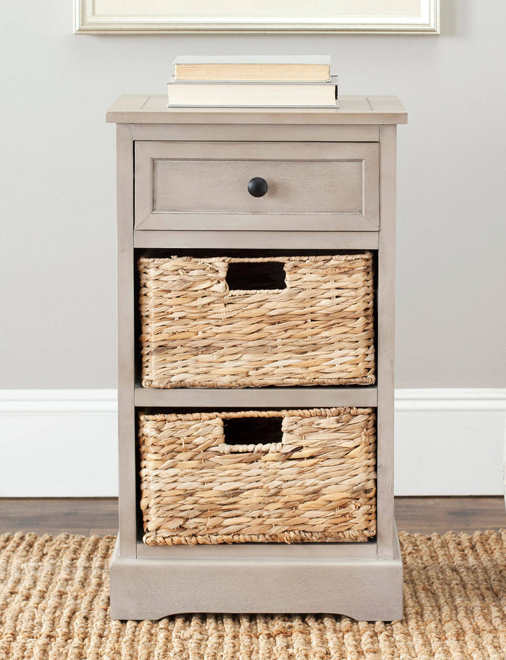 Grey Storage Side Table S357792