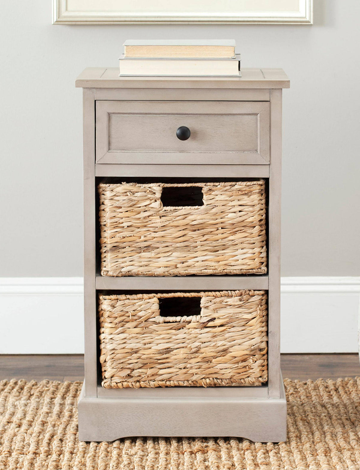 Grey Storage Side Table S357792