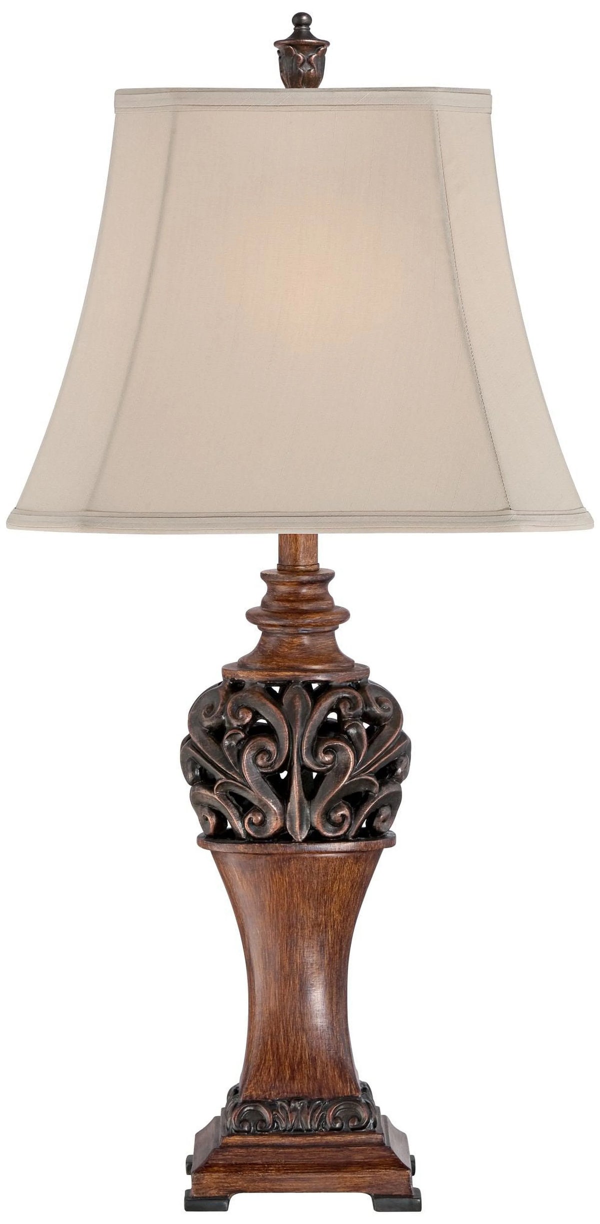 Set of 2 Bronze Cream Table Lamps G7976