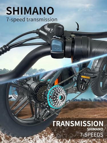 1500W Peak 20" Fat Tire Dual Suspension Electric Bike H7768