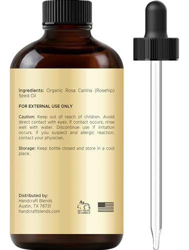 Organic Rosehip Oil - 4 Fl Oz - 100% Pure Carrier Oil S43391