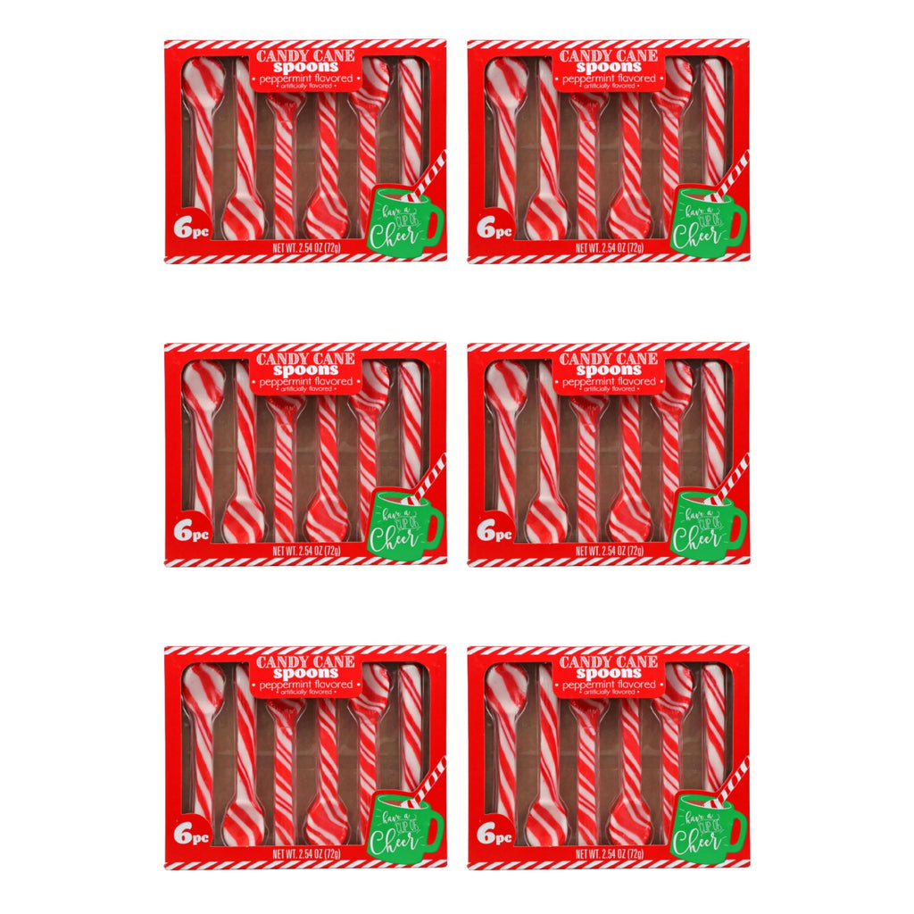 Edible Peppermint Candy Cane Spoon 36ct H4196