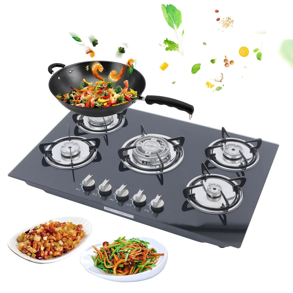 30 Built in Tempered Glass 5 Burners Gas Cooktop G334422