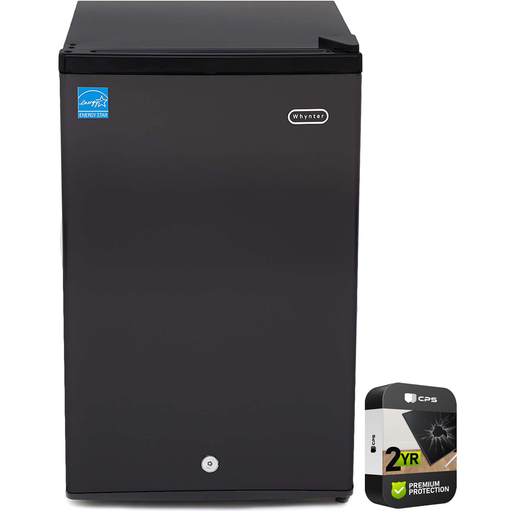 3.0 Cubic Feet Upright Freezer with Lock Black N58894