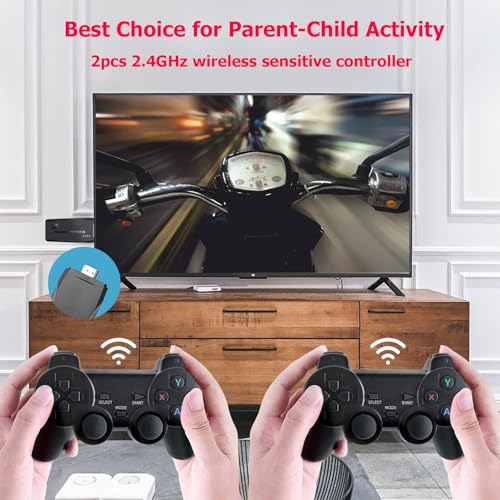 Wireless Retro Game Console 20000+ Games 64G Plug & Play Video Game Stick V160