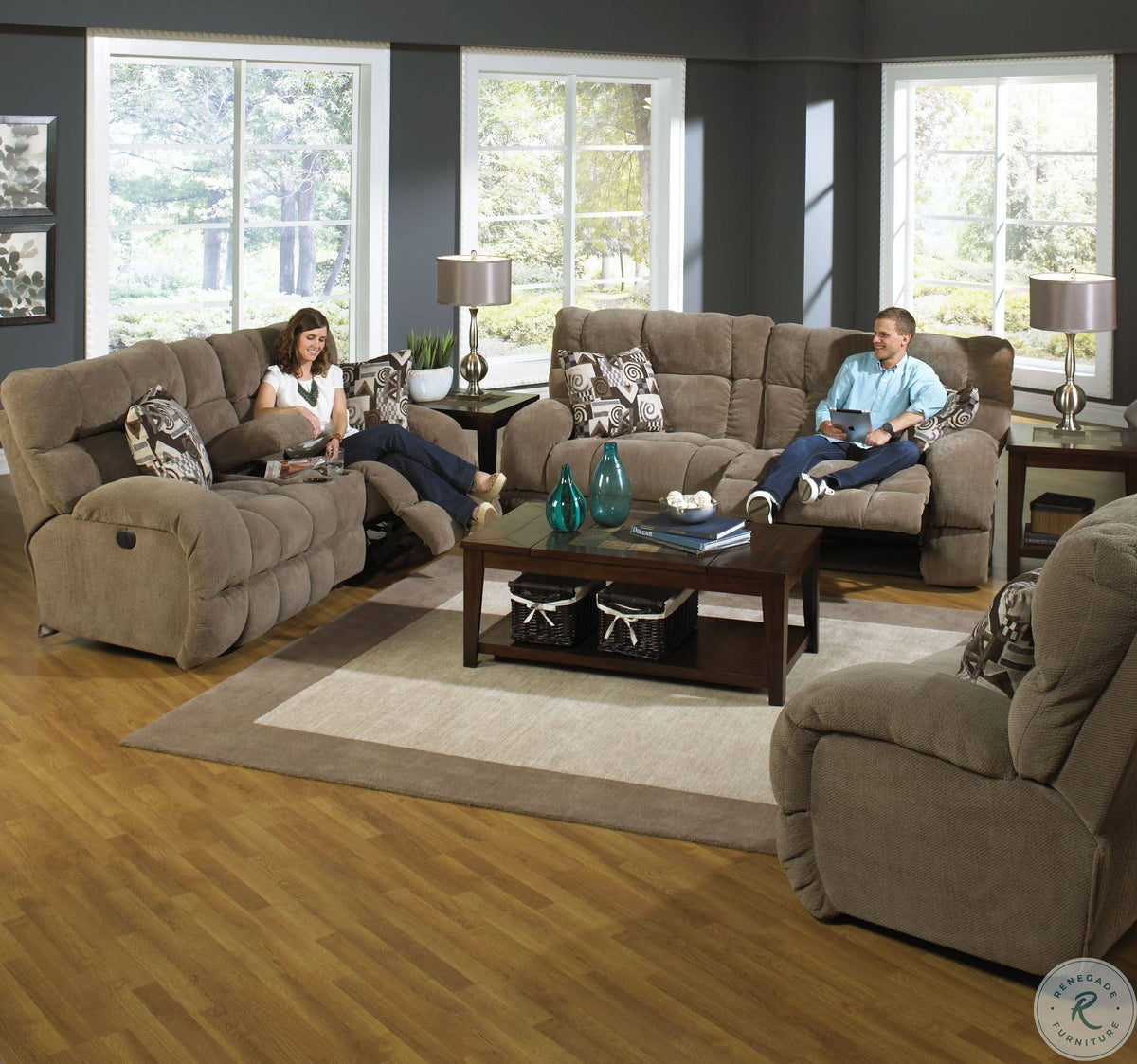 Porcini Lay Flat Reclining Sofa K2229