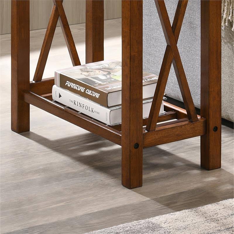 Brown Wood Side Table X6058