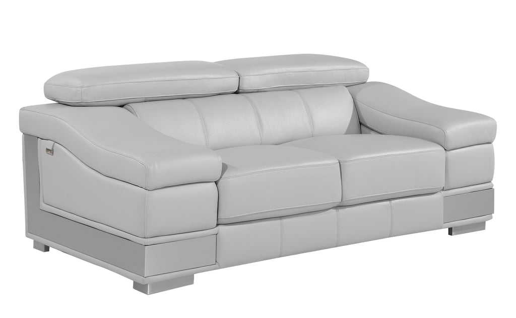 Italian Leather Loveseat H4734