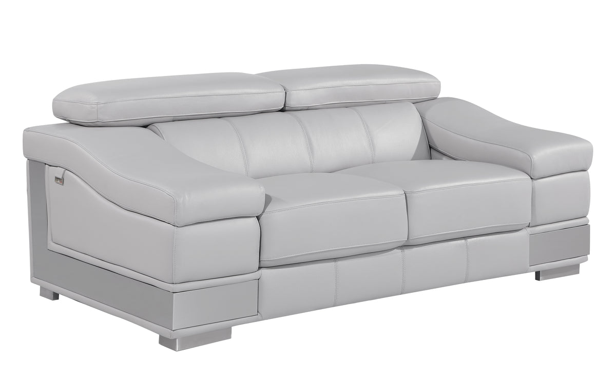 Italian Leather Loveseat H4734