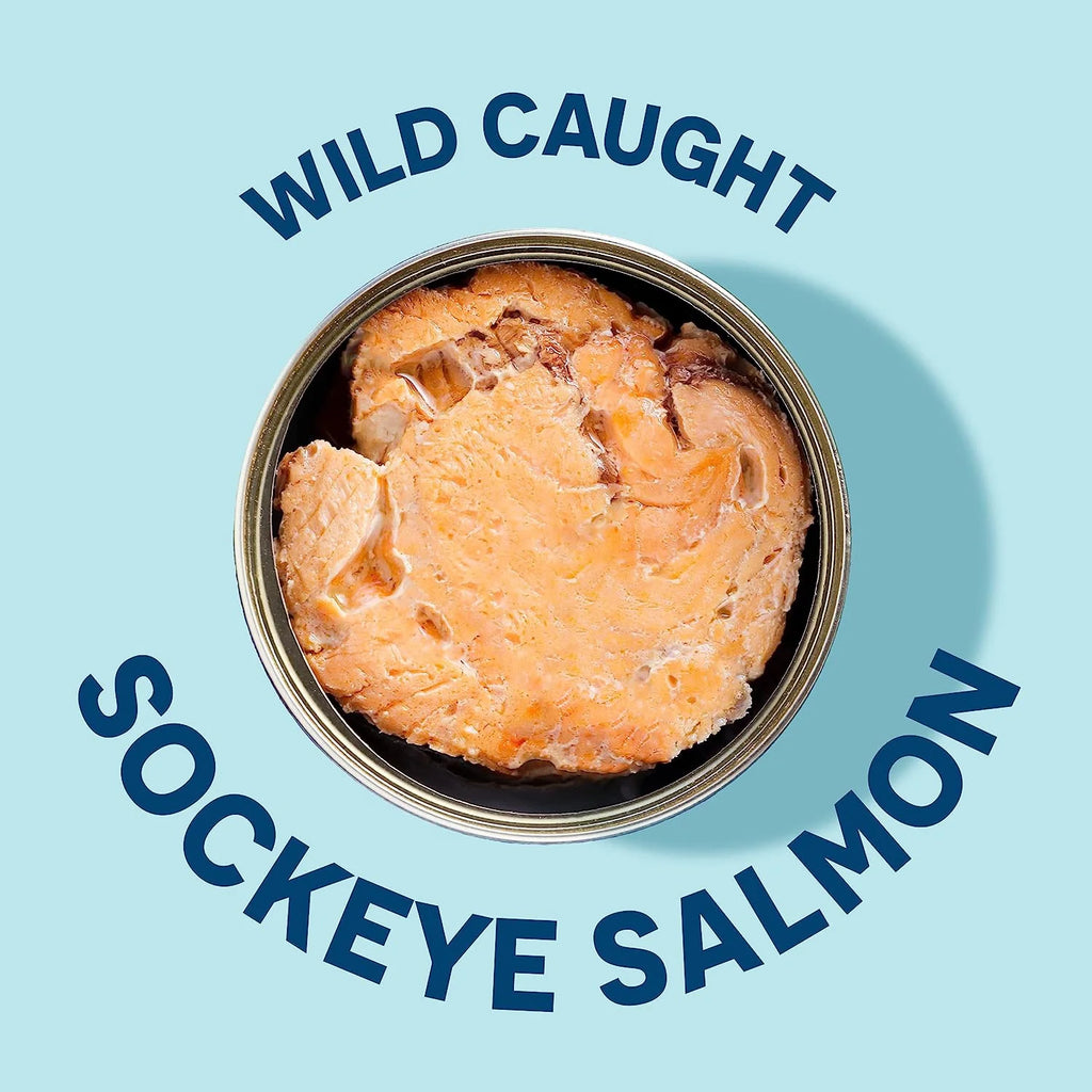 Skinless Boneless Wild Sockeye Salmon, 6 Ounce, Pack of 12 Z631352