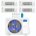 36,000 BTU 4 Zone Ceiling Cassette Ductless Air Conditioner and Heat Pump R62794