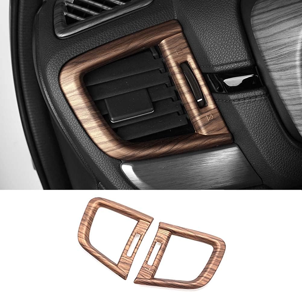 Peach Wood Air Vent Trim Left Right Side Dashboard Sticker Frame P283804
