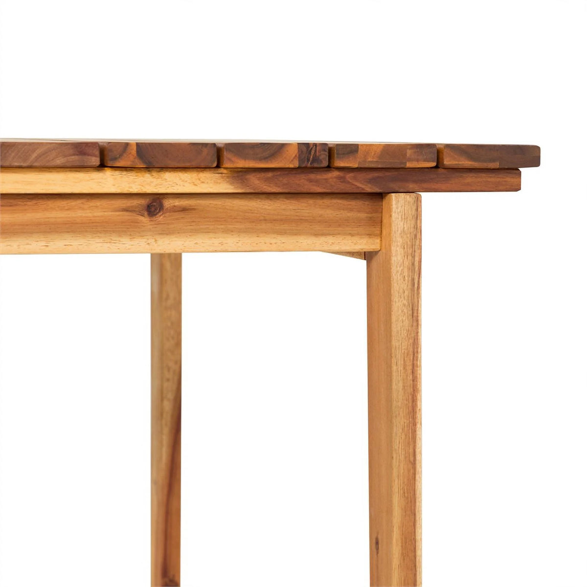 Solid Wood Outdoor Slat-Top Dining Table M5138