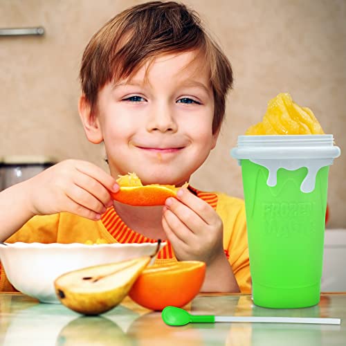 Blue Double Layers Silicone Slushy Cup Maker 500ml Y9374
