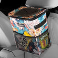 Black 2 Gallon Car Trash Can with Lid and Storage Pockets Y591383