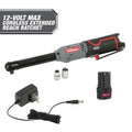 12V Cordless Ratchet Bundle, 3/8 Drive Ratchets, 2 Batteries & Chargers T817501
