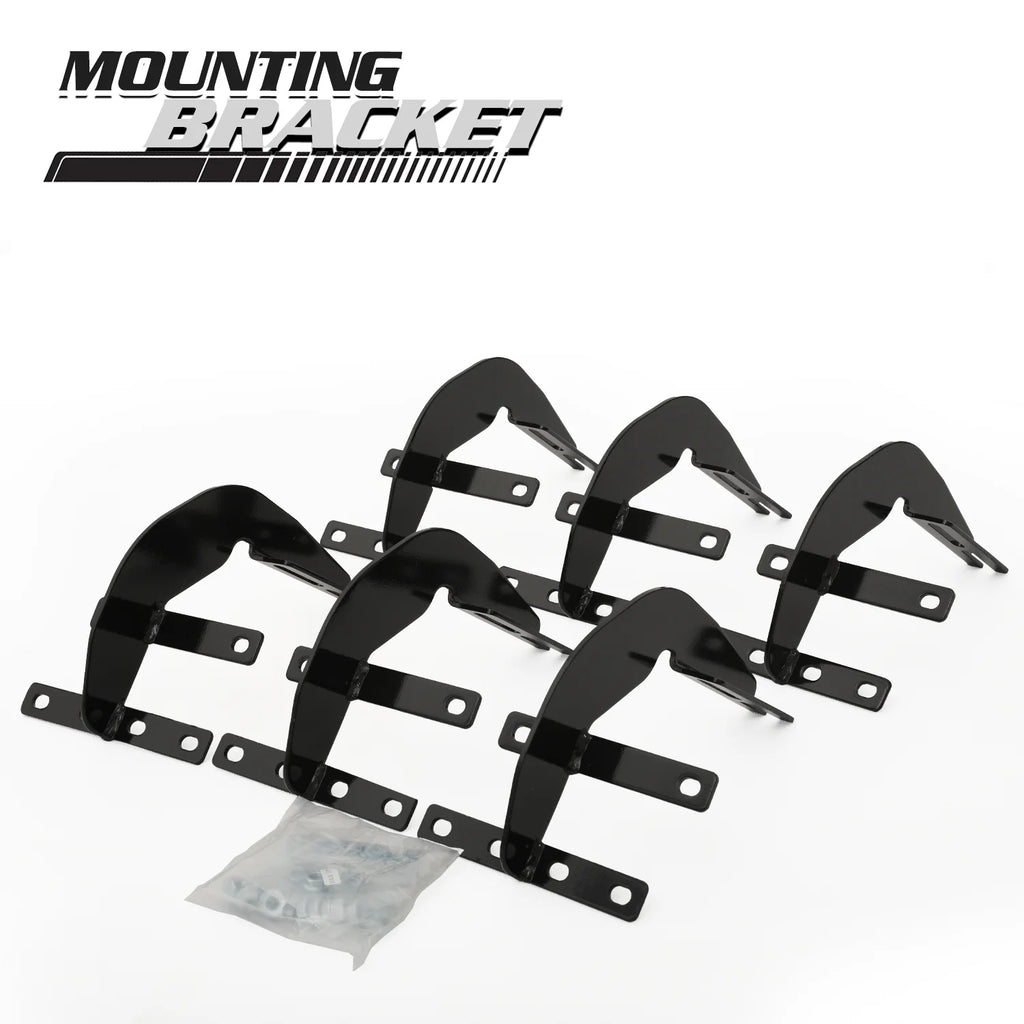 Black 6" Side Step Running Boards A129251