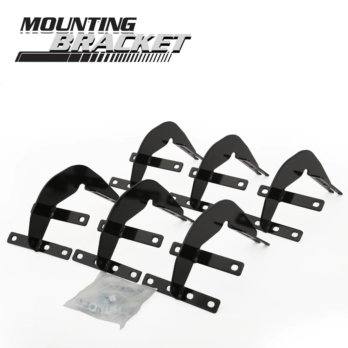 Black 6" Side Step Running Boards A129251