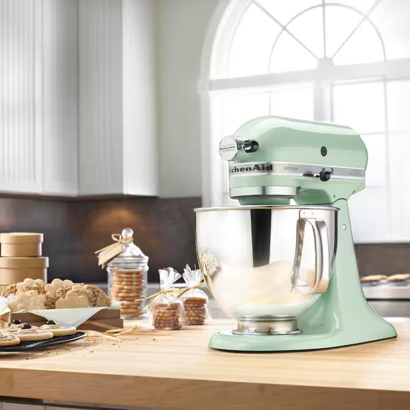 5 Qt. 10-Speed Pistachio Green Stand Mixer with Attachments L982