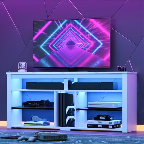Carbon Fiber Black TV Stand with Storage R63189