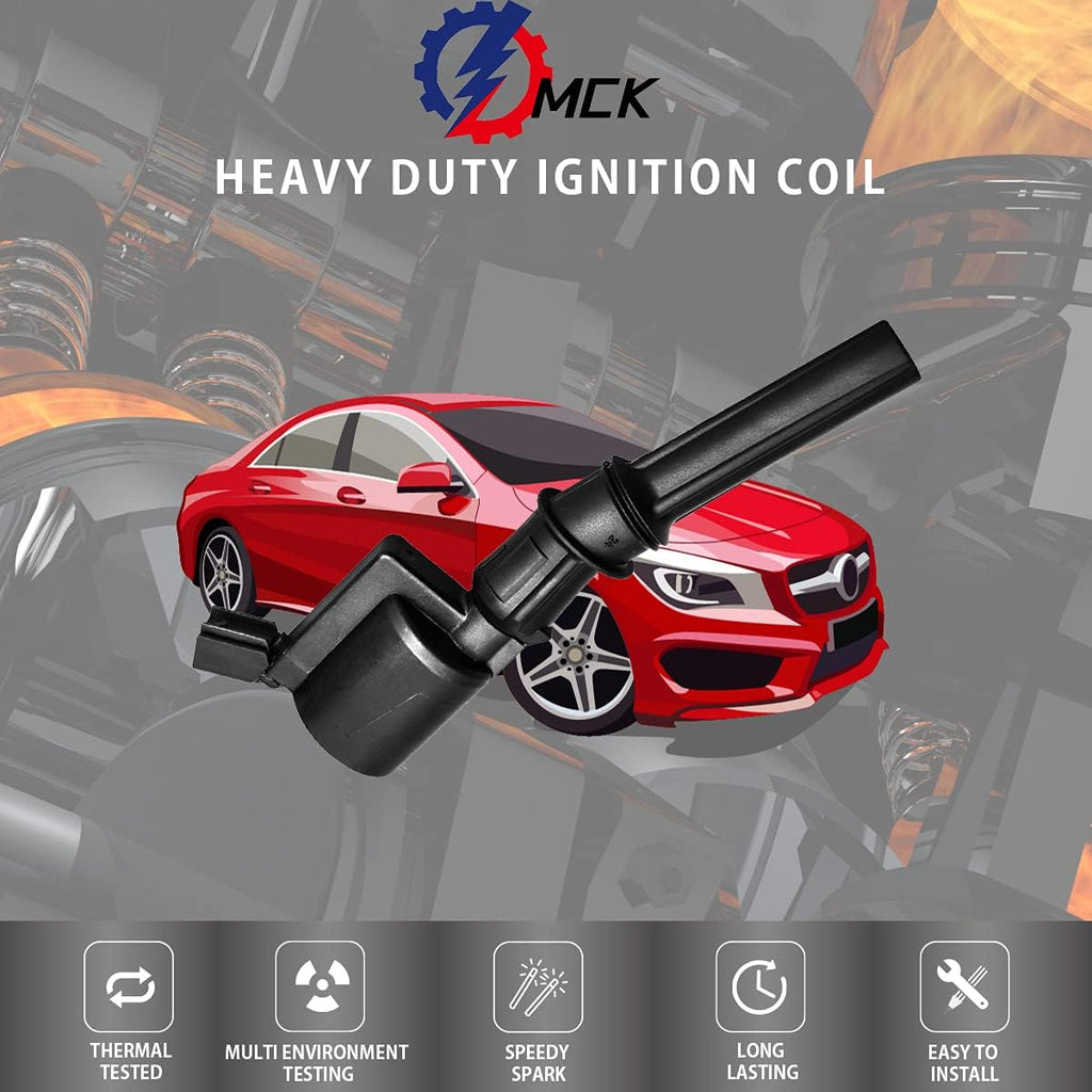 8pcs Ignition Coil Pack and Platinum Spark Plug Pack of 2 O9023