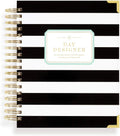 Black Stripe Spiral Bound Daily Planner Y788