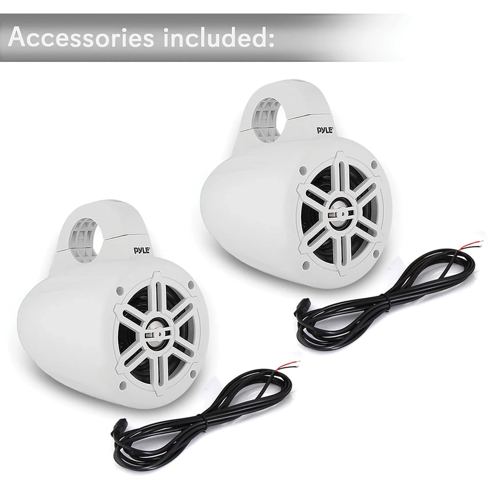 4-inch Waterproof Marine Wakeboard Tower Speakers B175