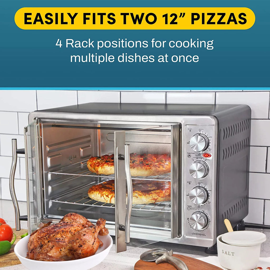 18-Slice Countertop Convection Oven with 4-Control Knobs Stainless Steel X982731