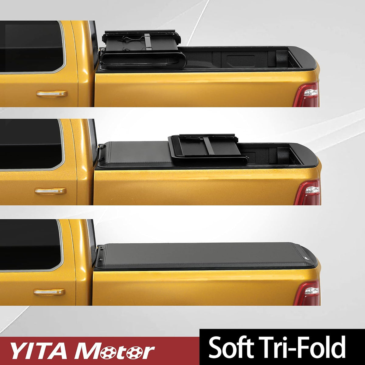 Soft Tri-fold Truck Bed Tonneau Cover for 6.5 ft Bed K704441