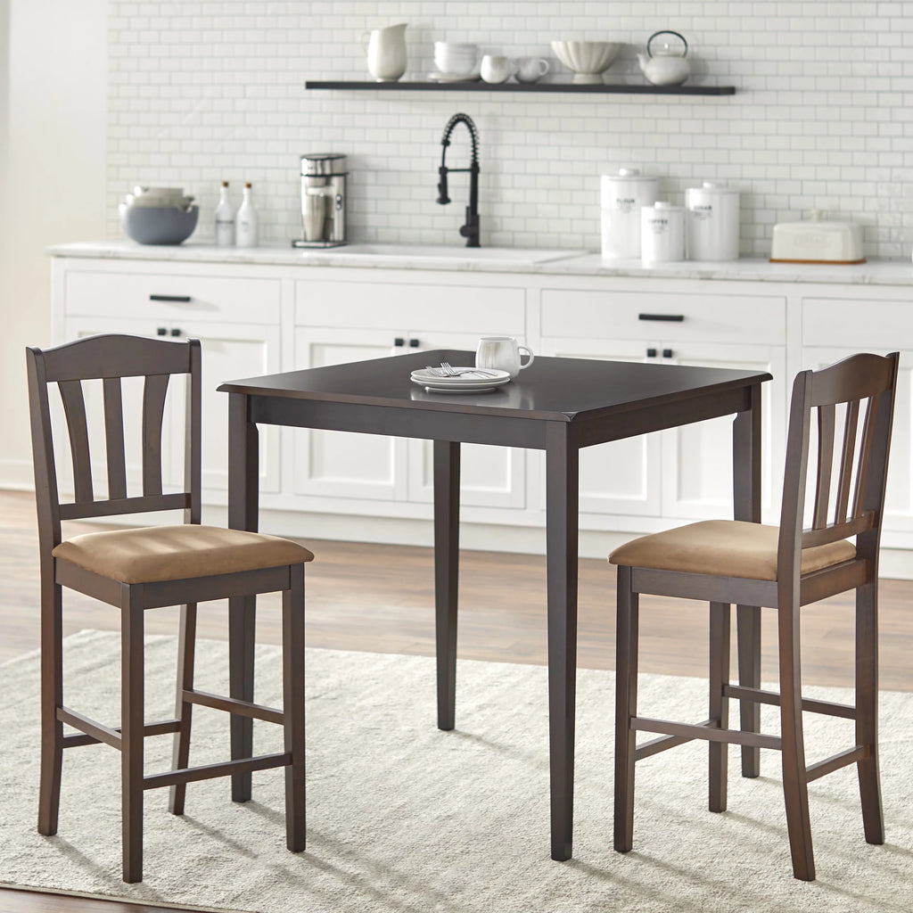 24" Espresso Stool Set of 2 D4714