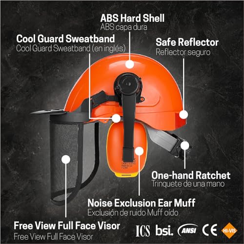 Chainsaw Helmet with Face and Hearing Protection I1050