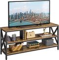 Rustic Brown 63 Inch 3 Tiers TV Stand V373202