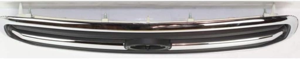Chrome Shell Painted Black Insert Plastic Grille Assembly O298250