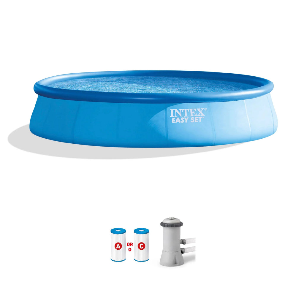 15ft x 33in Inflatable Swimming Pool with Filter Pump G557