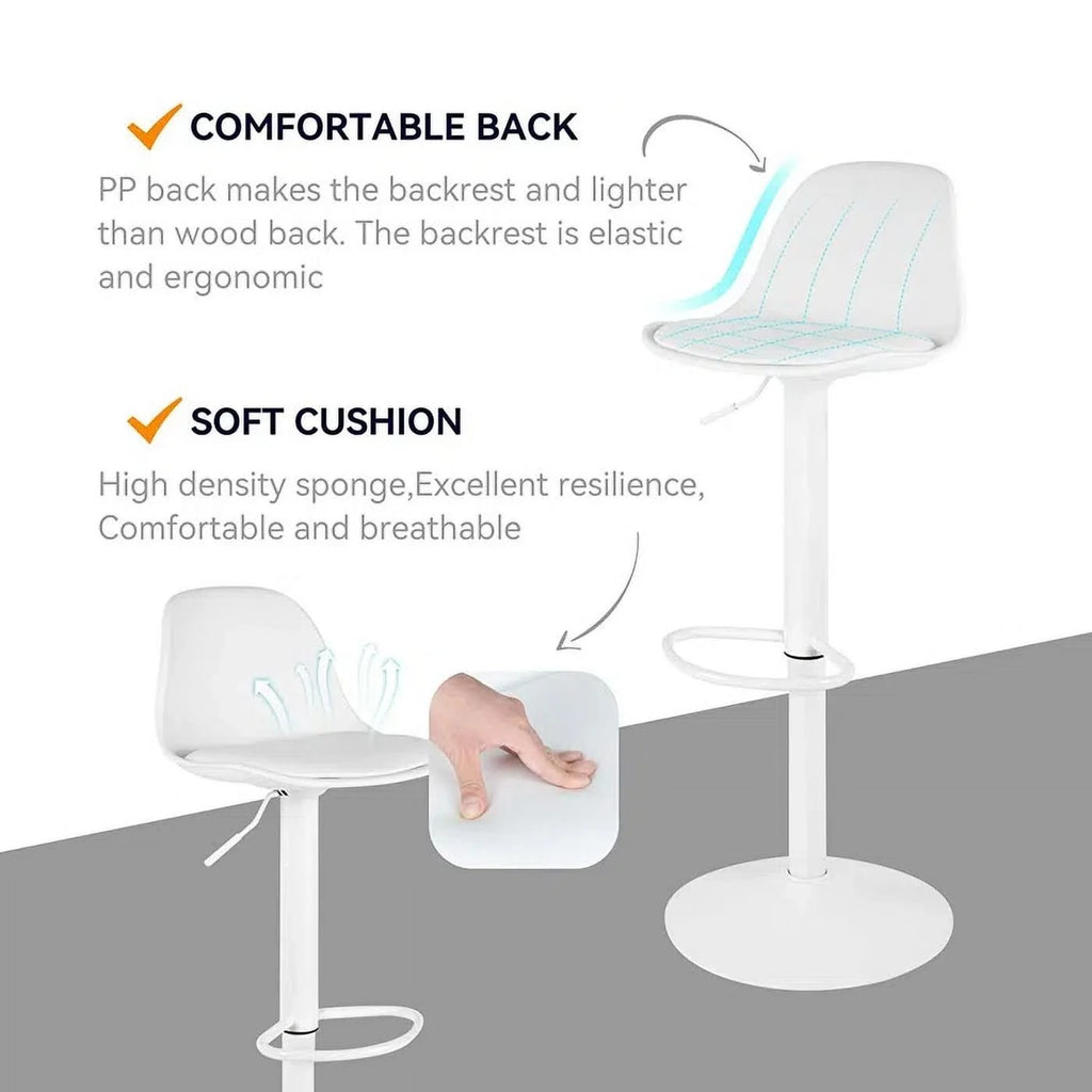 Swivel Bar Stools with Adjustable Height Set of 4 J903