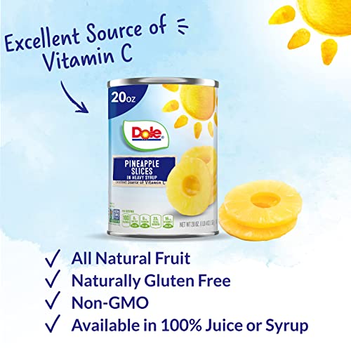 Pineapple Slices in Heavy Syrup, 8.25 Oz, 12 Count D281