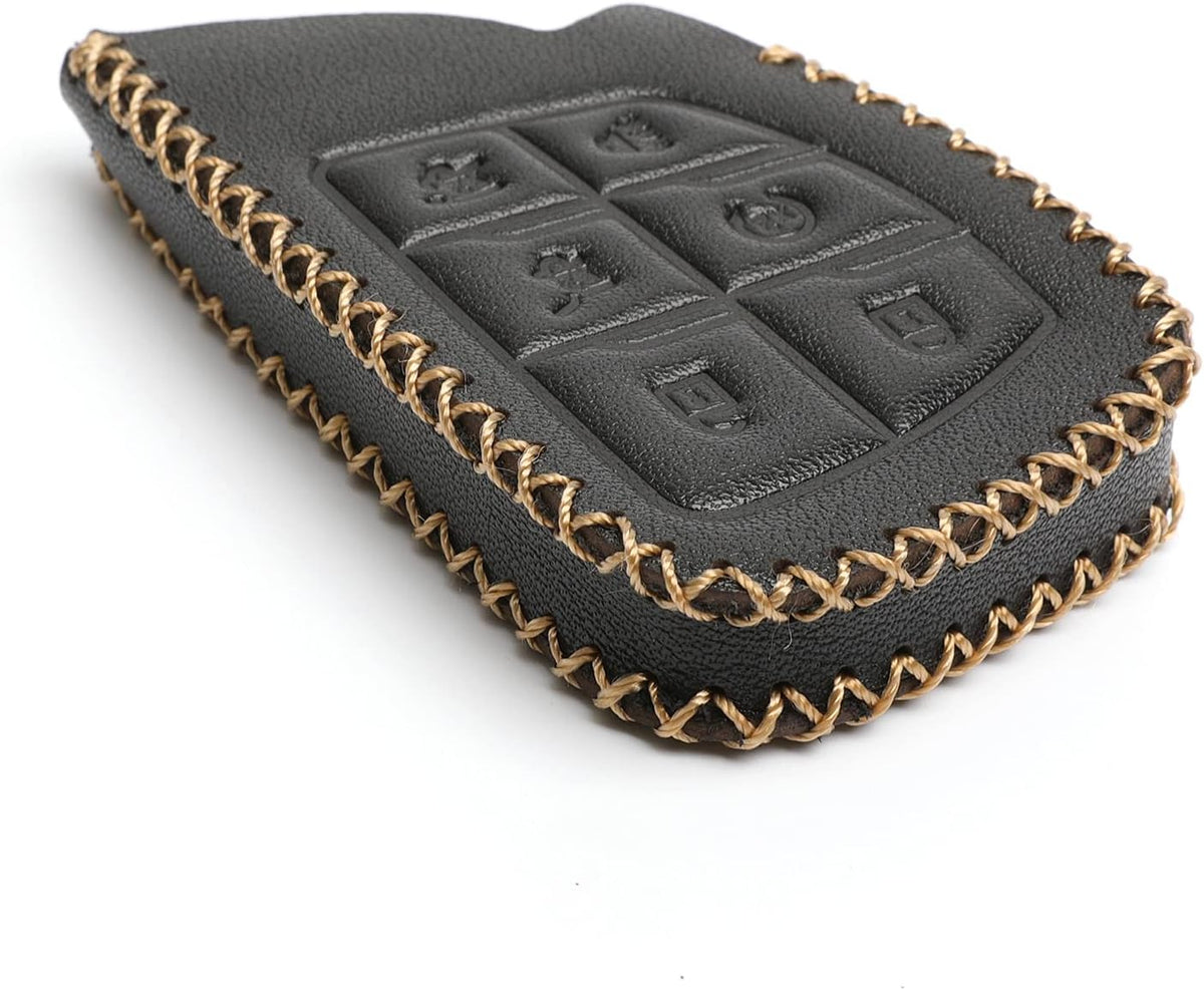 Black Leather Key Fob Case Cover Pack of 2 X48072