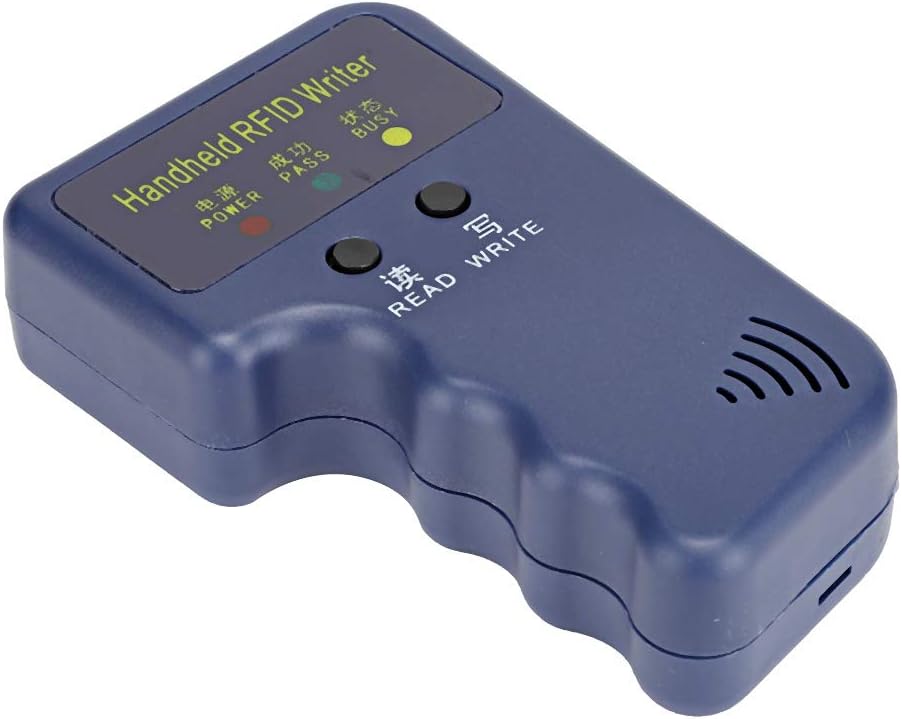 Handheld RFID Card Copier 125KHz ID Duplicator Reader Writer with 5Pcs Writable Keychain and 5Pcs Writable Card I97660