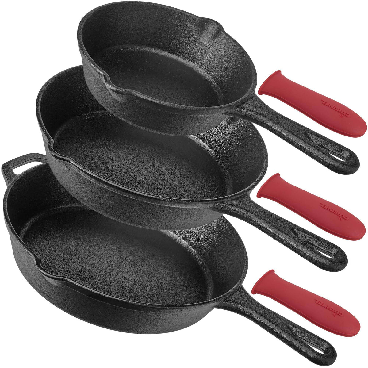 Cast Iron Skillet 3-Piece Set D37652