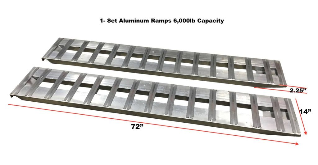 Aluminum Trailer Ramps 6000lb Capacity I2418