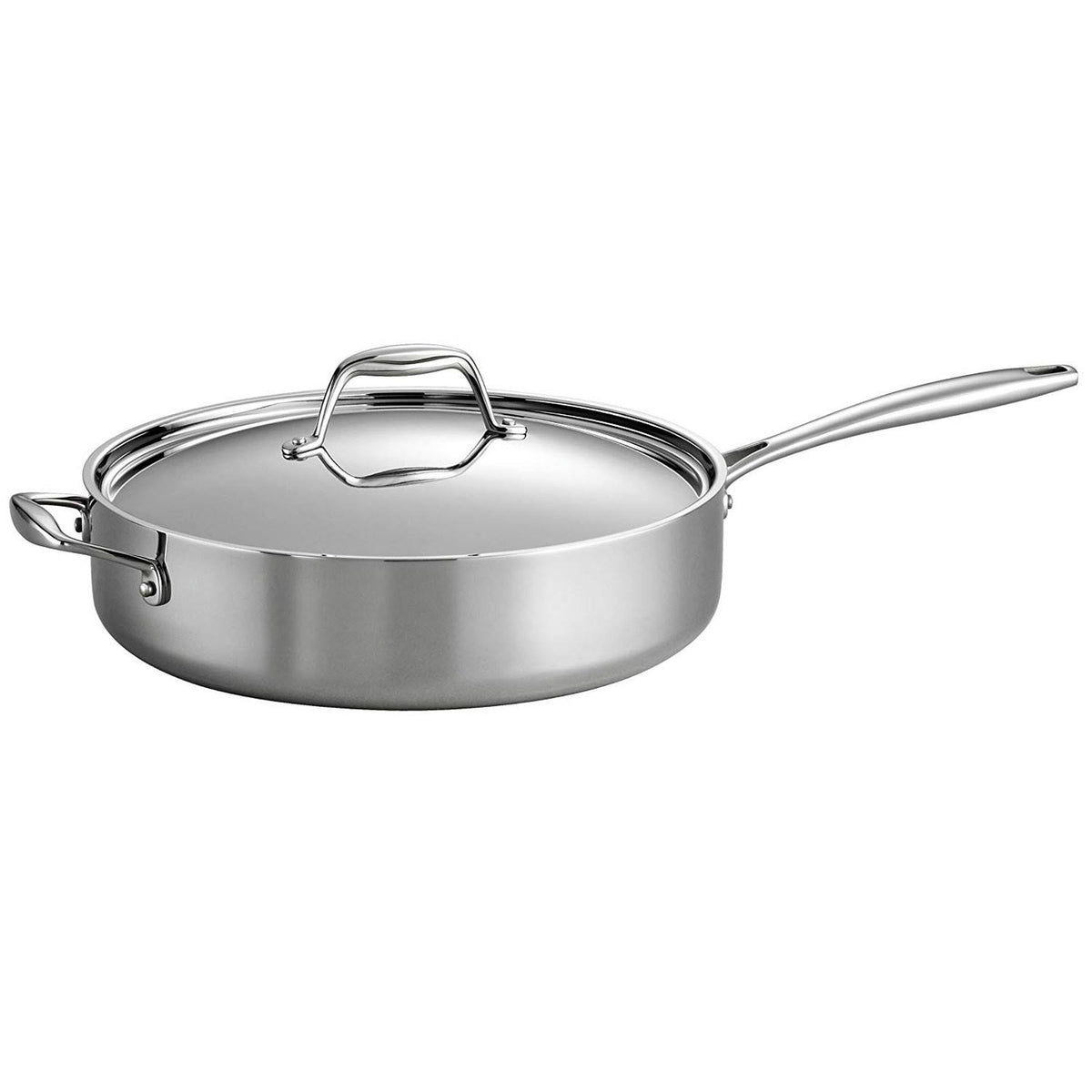 Tri-Ply Clad 3-Quart Covered Deep Saute Pan R538077