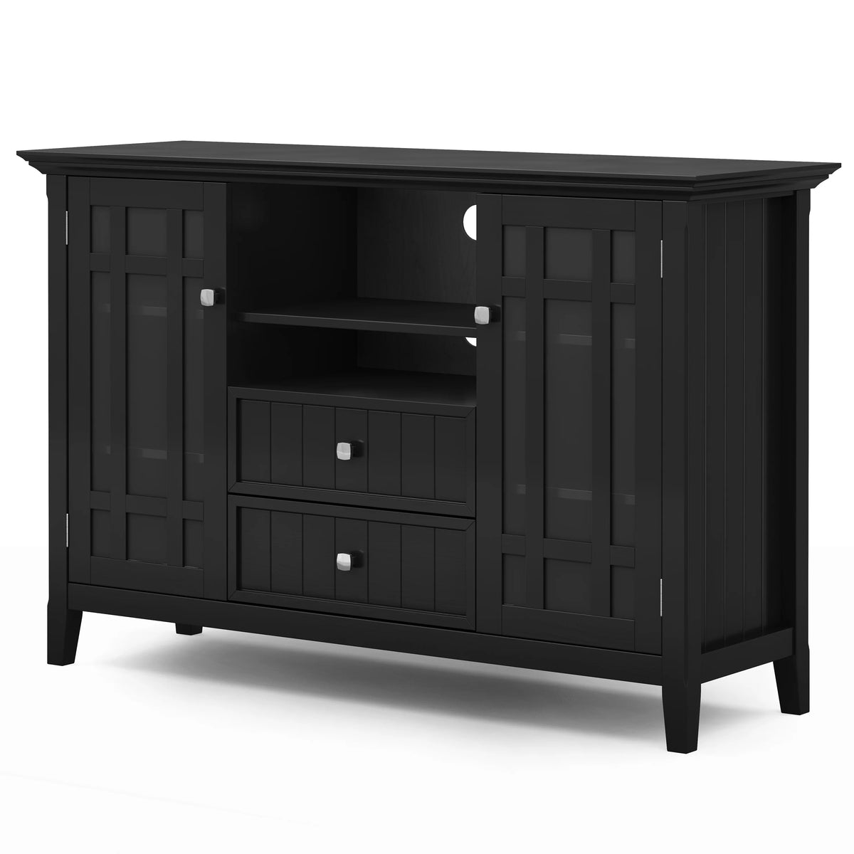 Black 53 inch Wide TV Media Stand W5512