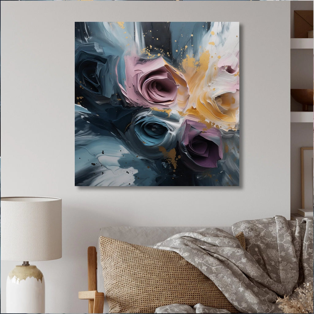 Pink Rose Floral Canvas Prints 30 in. wide x 30 in. high R94279