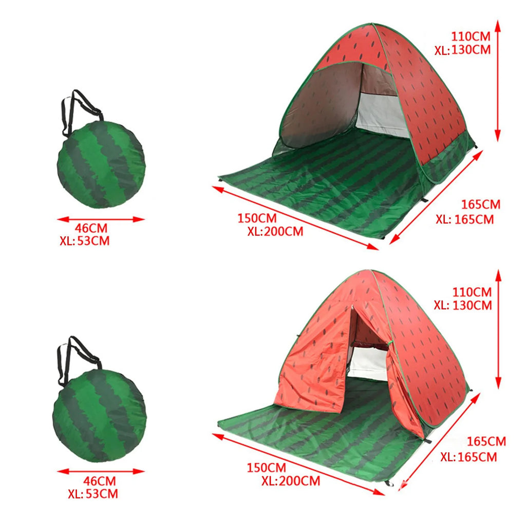 Red XL Beach Sun Protection Camping Tent G207