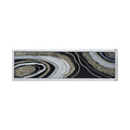 Rectangular Framed Oil Painting with Stone F425116