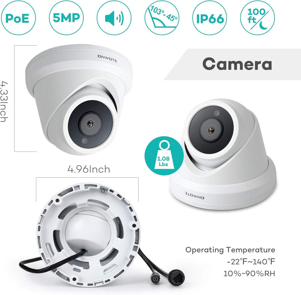5MP 3X Optical Zoom IP POE Security Camera Outdoor Dome X3172